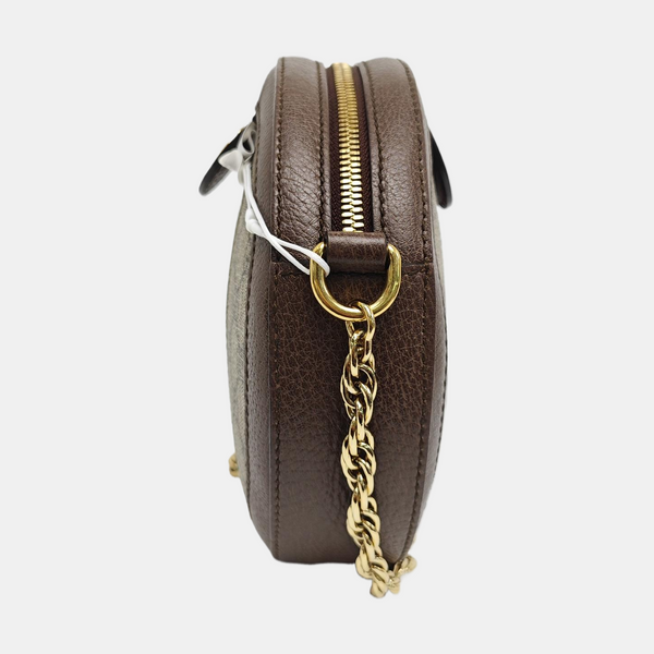 Ophidia Mini Monogram Coated Canvas Beige