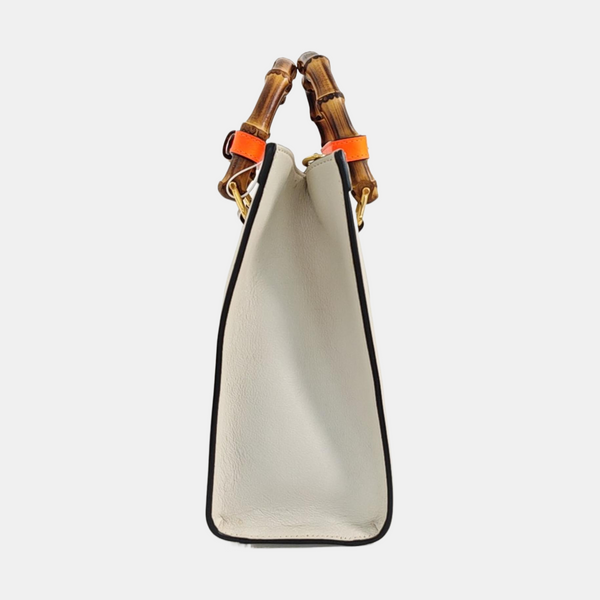 Diana Small Calfskin White