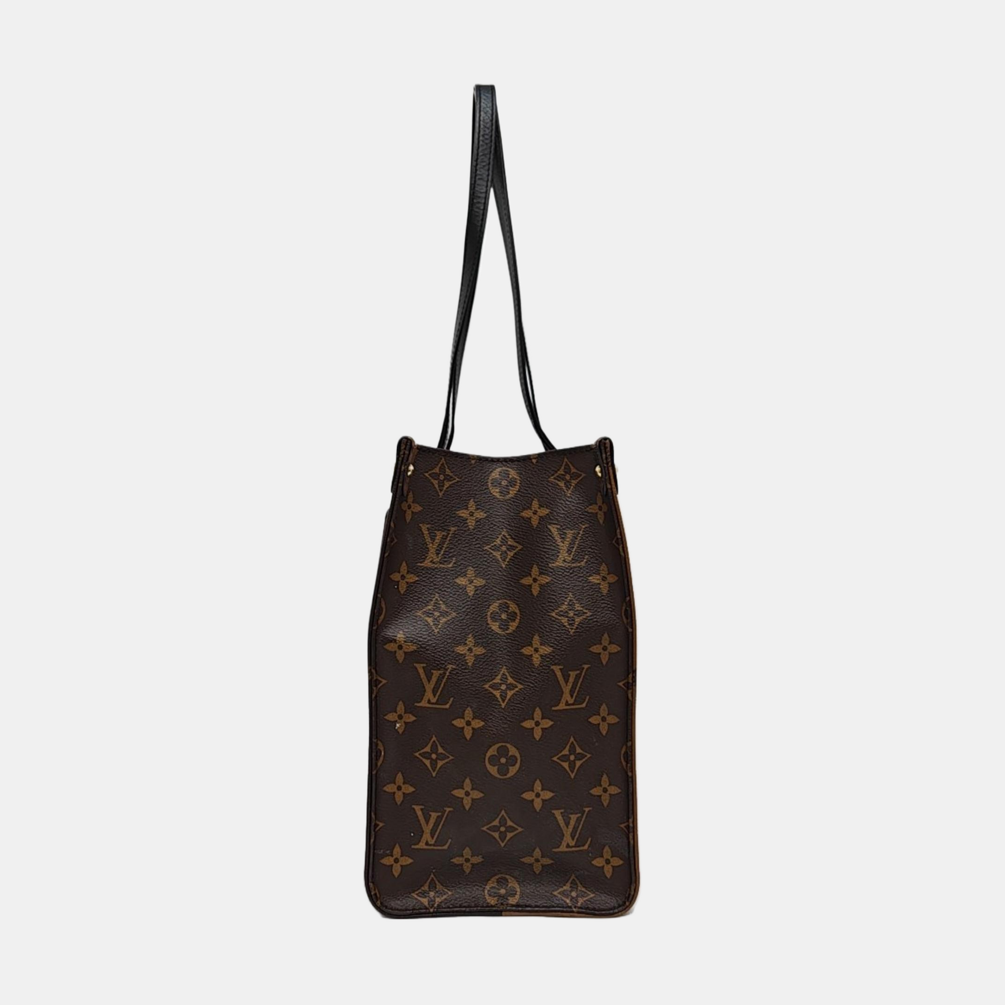 ONTHEGO MM Monogram Coated Canvas Brown