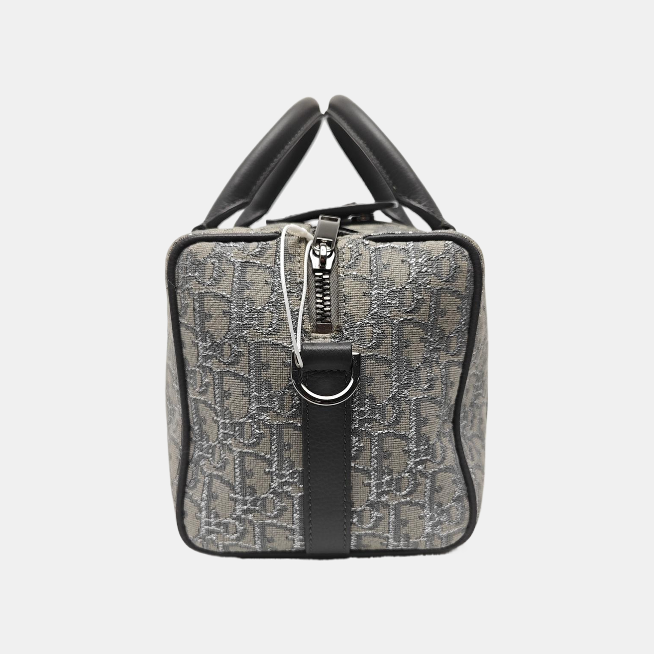 Oblique Canvas Shoulder Bag Gray