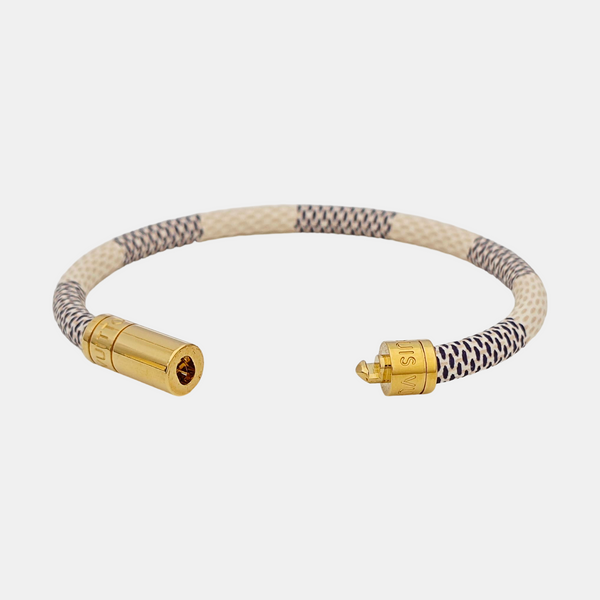 KEEP IT Coated Canvas White Bangle
