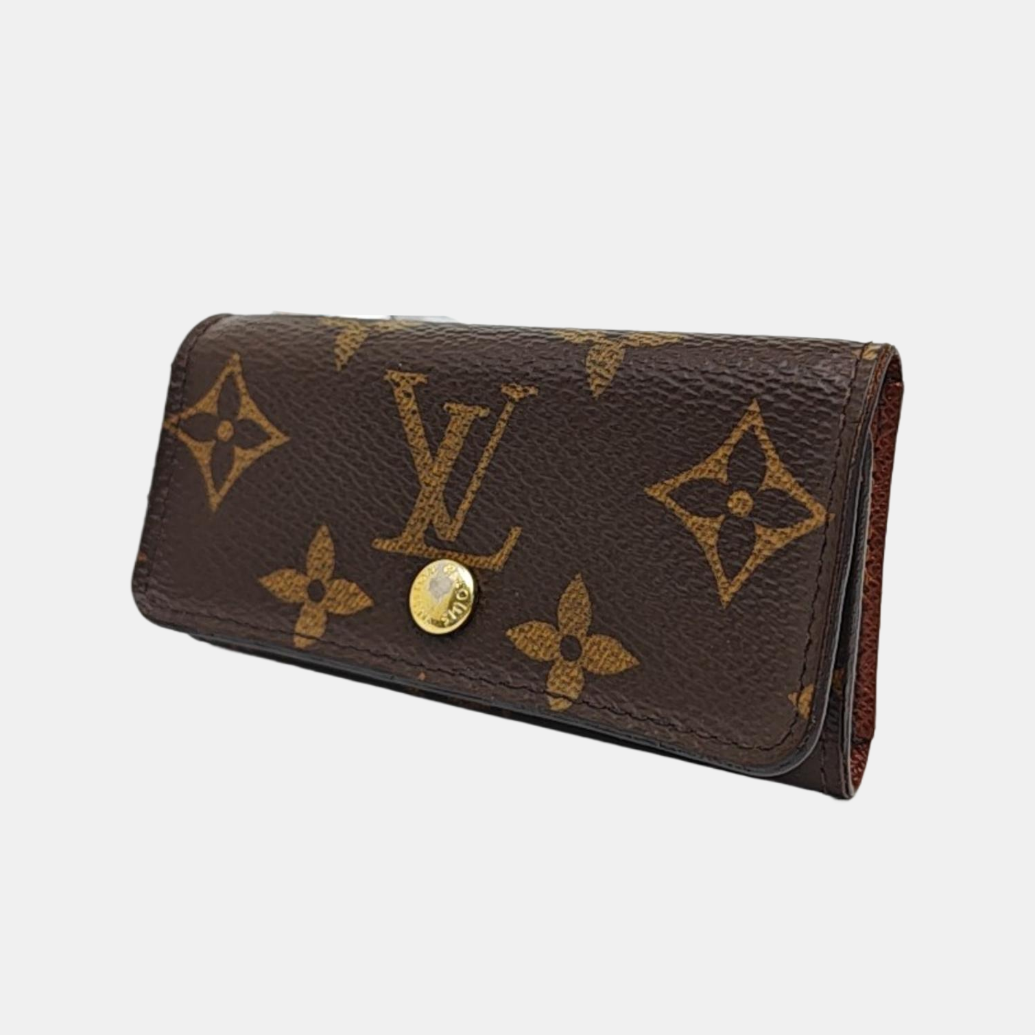 Monogram Coated Canvas Key Pouch Brown