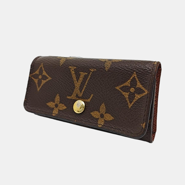 Monogram Coated Canvas Key Pouch Brown