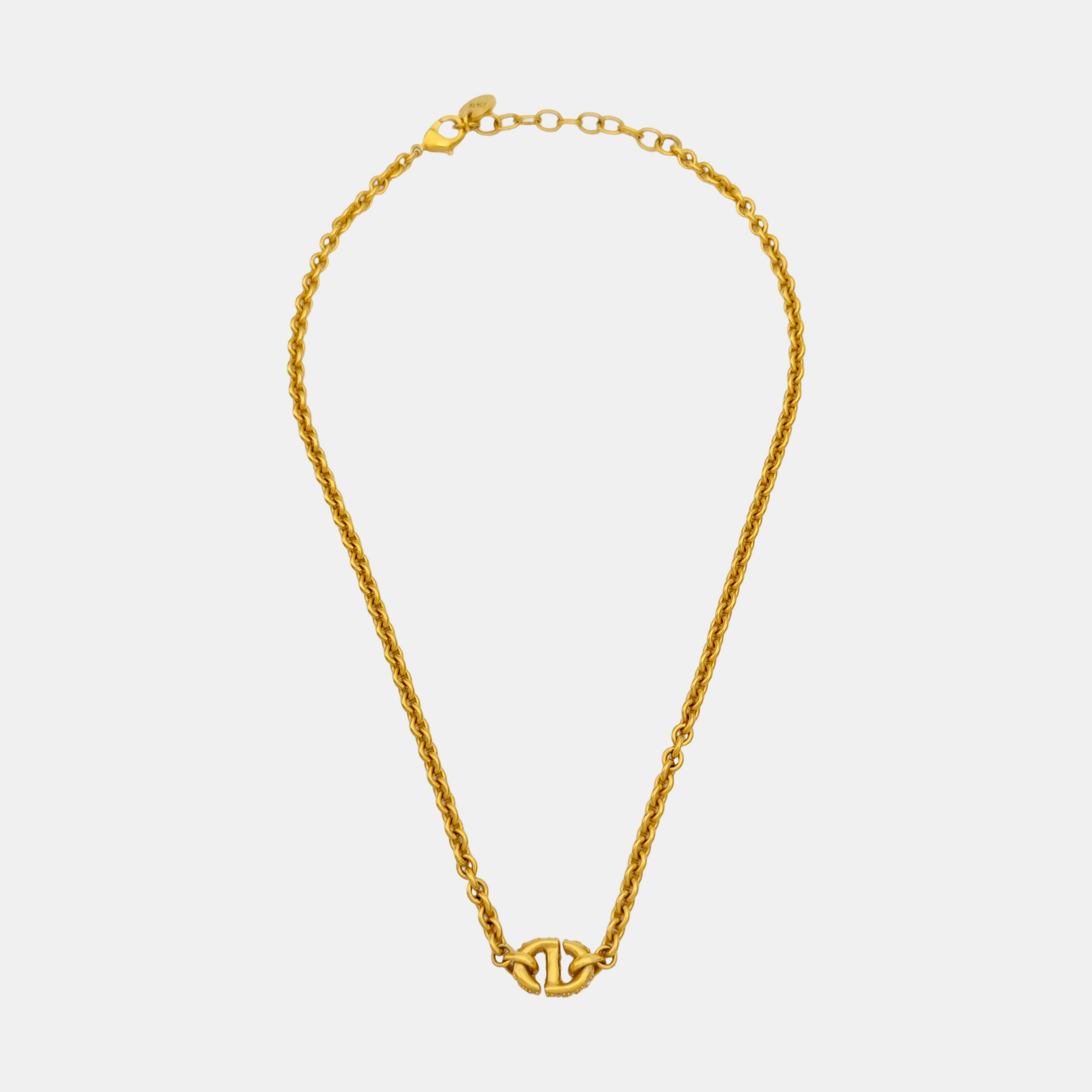 Petit CD Metal Gold Necklace
