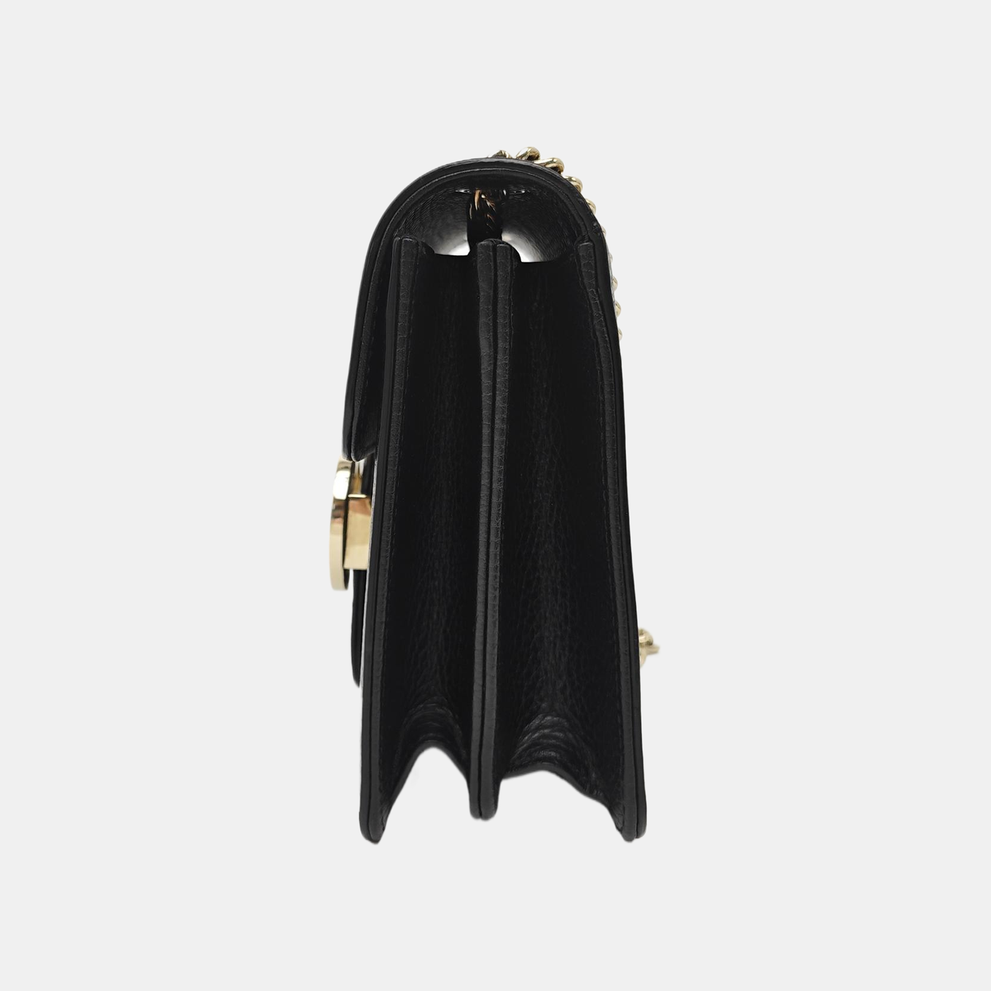 Interlocking G Small Calfskin Black