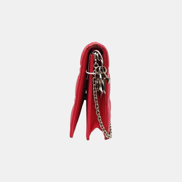 Lady Dior Medium Cannage Calfskin Pink