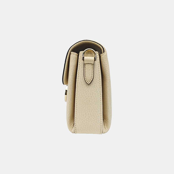 Interlocking G Mini Calfskin Beige