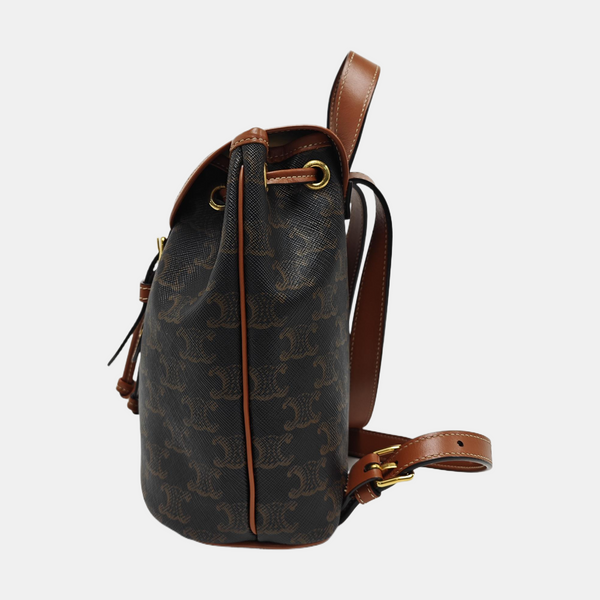 TRIOMPHE Mini Coated Canvas Brown