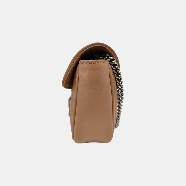 GG Marmont Mini Quilted Calfskin Pink