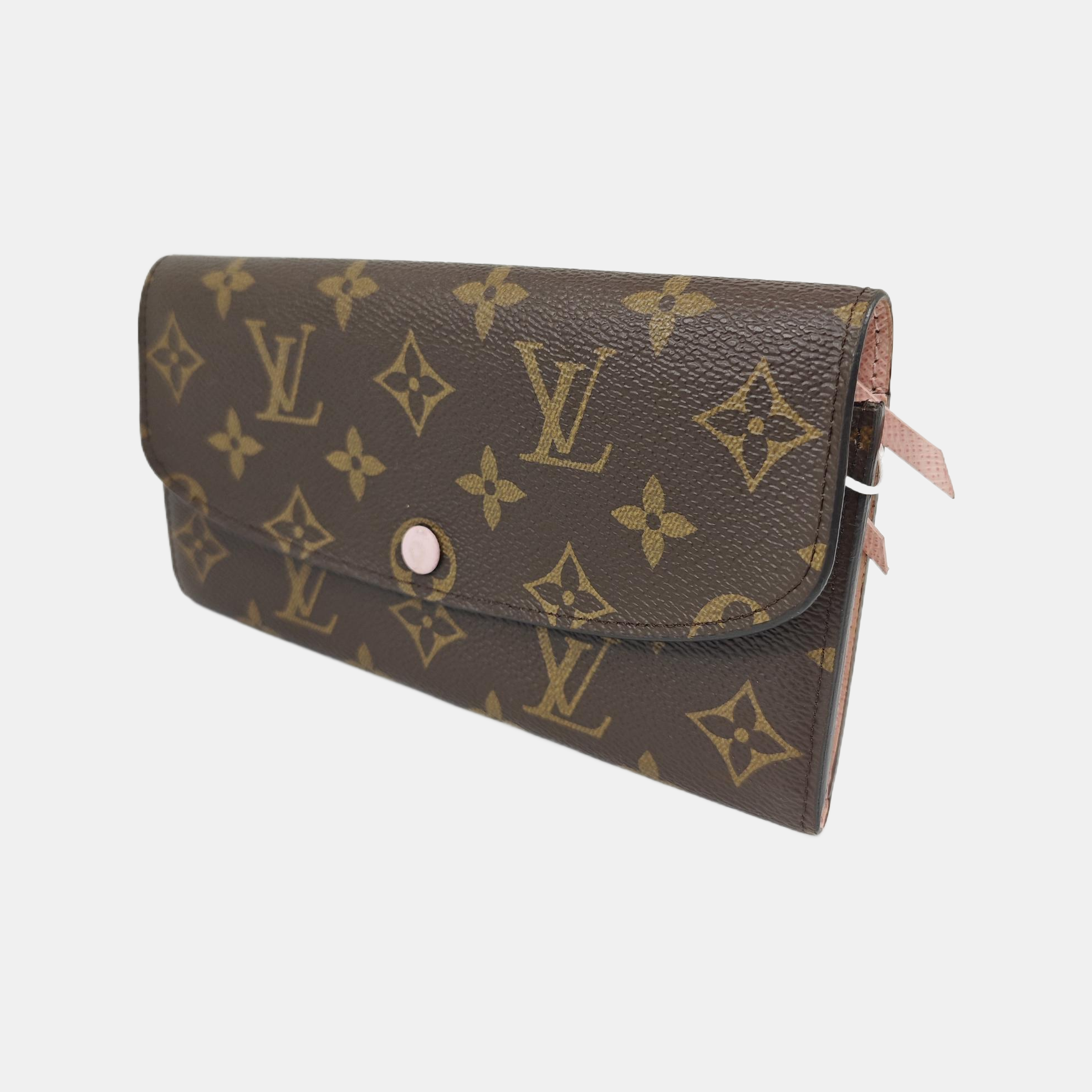 EMILIE Monogram Coated Canvas Brown Wallet