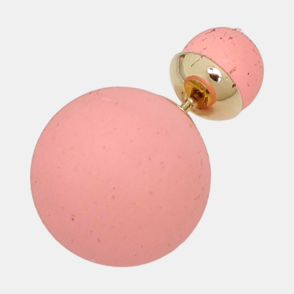 Dior Tribales Metal Pink Stud Earrings