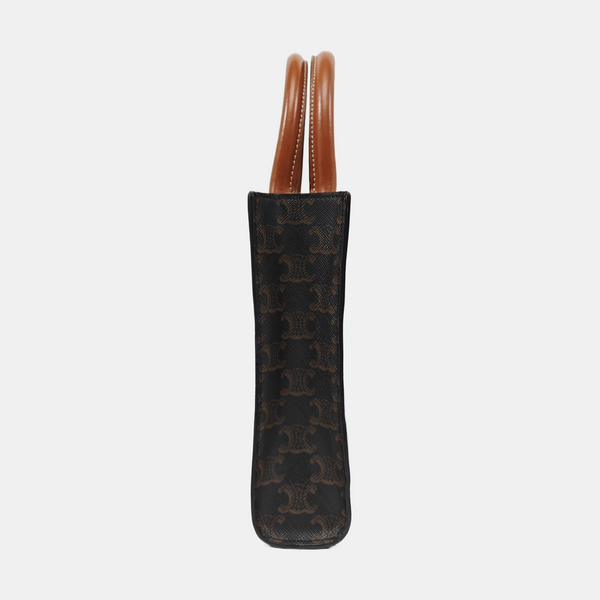 CABAS CELINE Mini Coated Canvas Brown