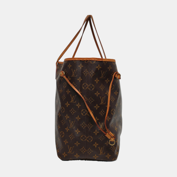 NEVERFULL GM Monogram Coated Canvas Brown