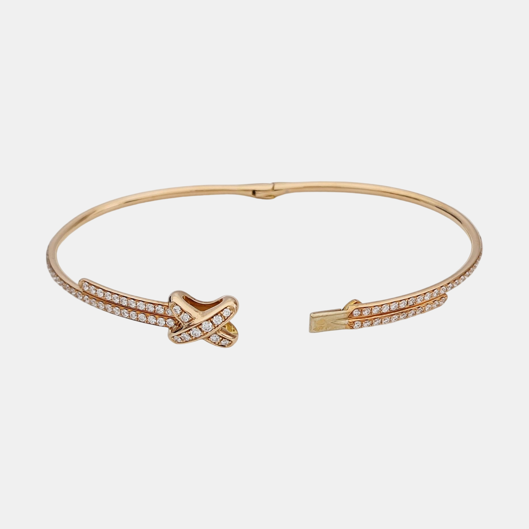 Jeux De Liens 18k Rose Gold Bangle