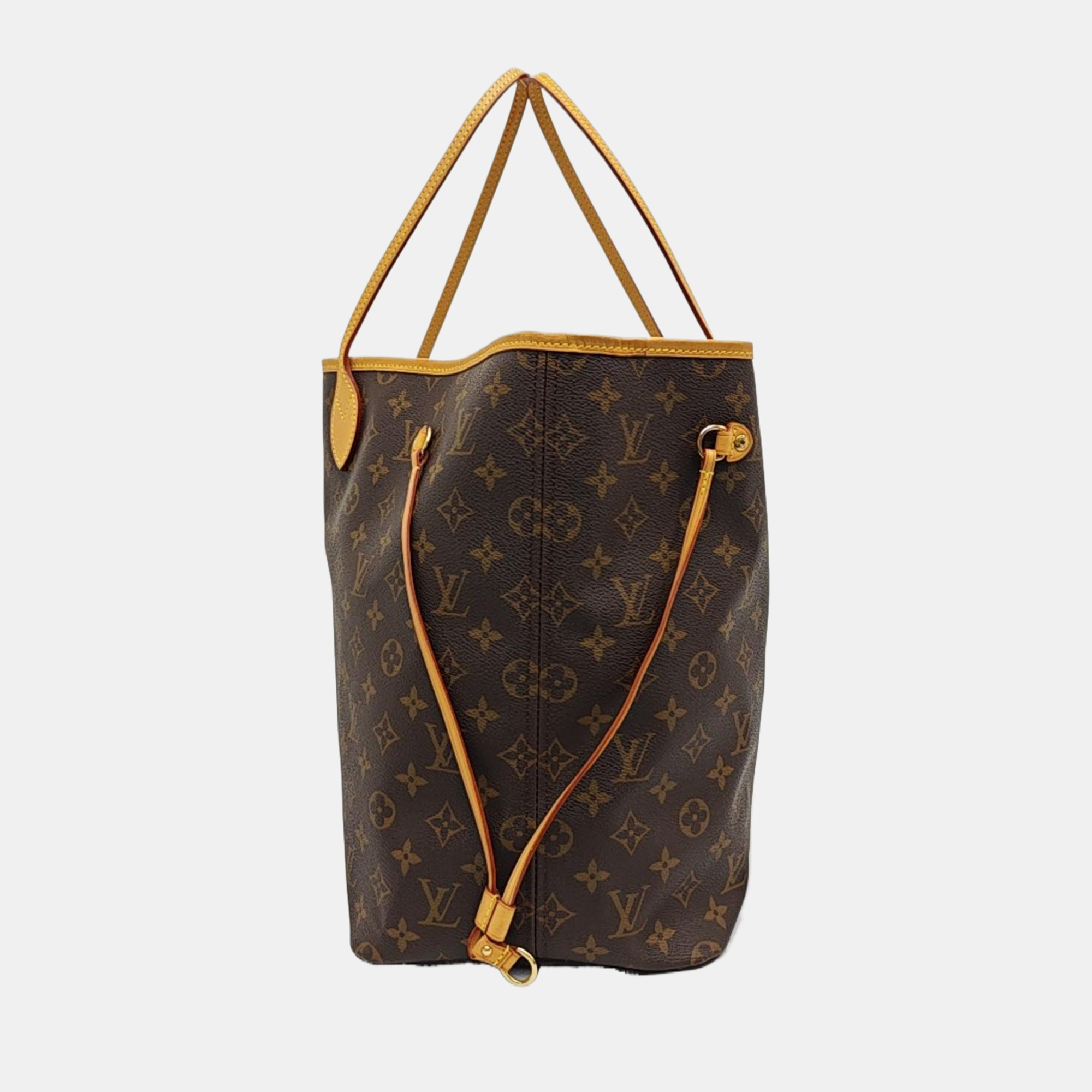 NEVERFULL GM Monogram Coated Canvas Brown
