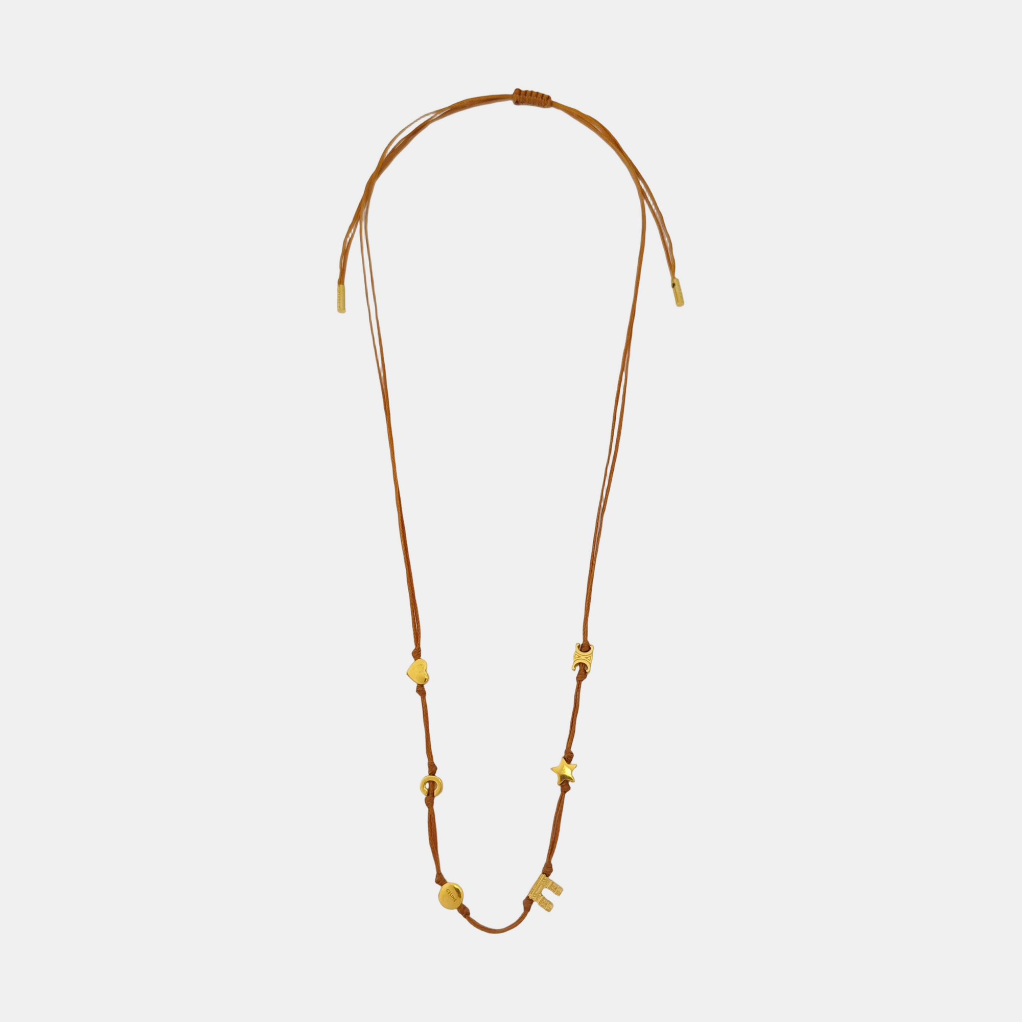Fabric Beige Necklace