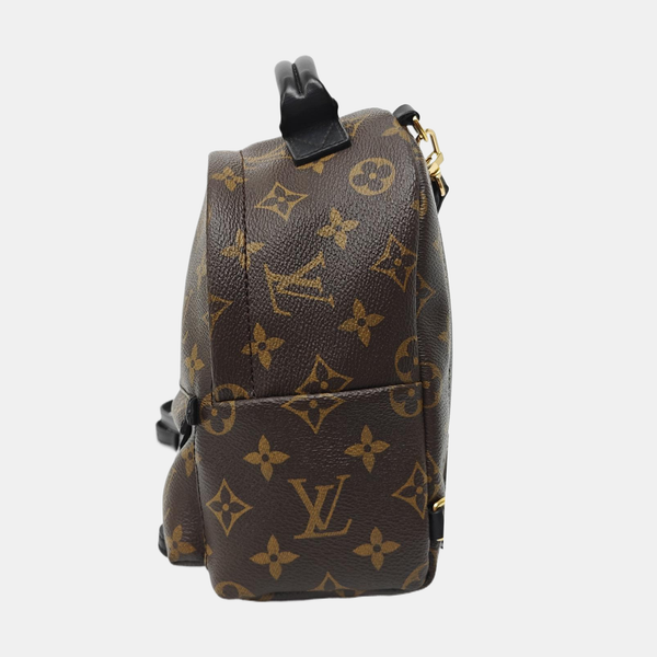 PALM SPRINGS Mini Monogram Coated Canvas Brown