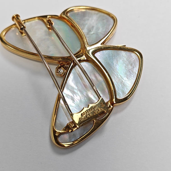 Butterflies 18k Rose Gold Brooch