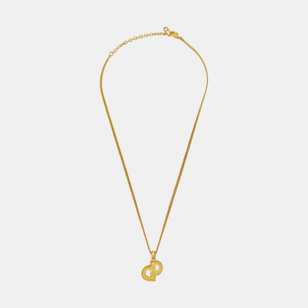 Petit CD Metal Gold Necklace