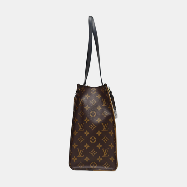 ONTHEGO MM Monogram Coated Canvas Brown