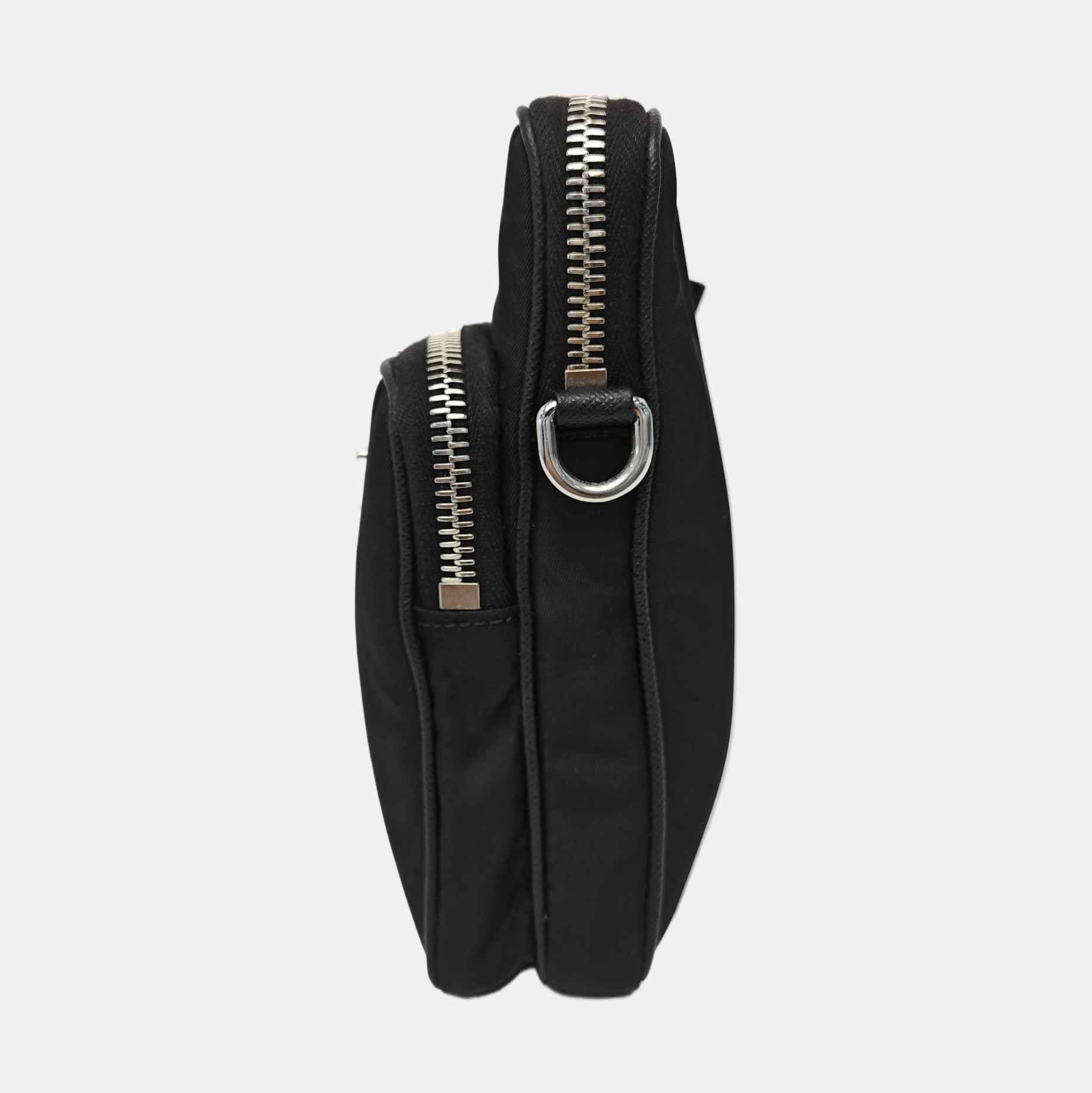 Nylon Shoulder Bag Black