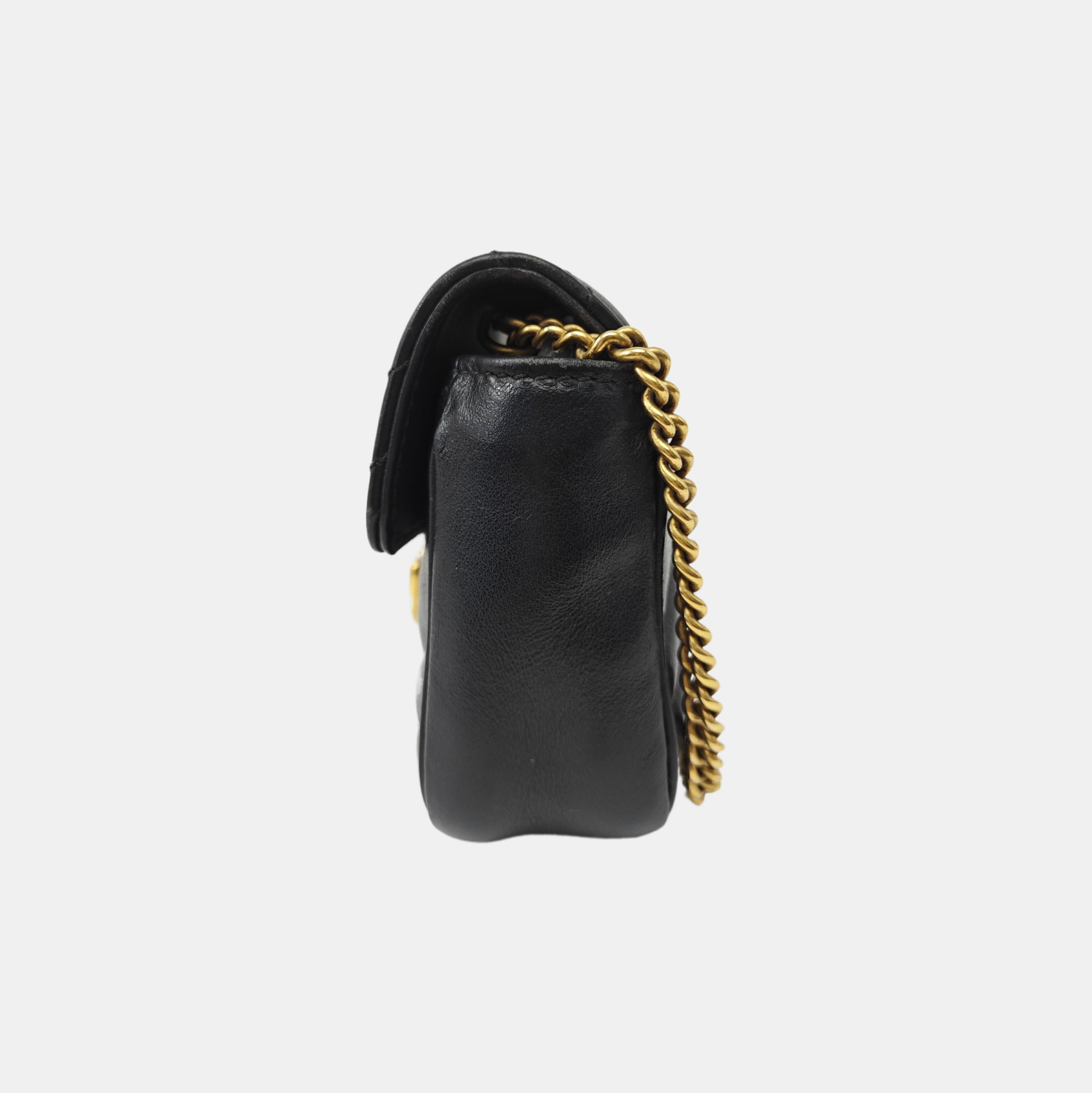 GG Marmont Mini Quilted Calfskin Black