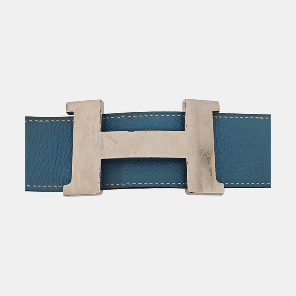 Leather Belt Blue