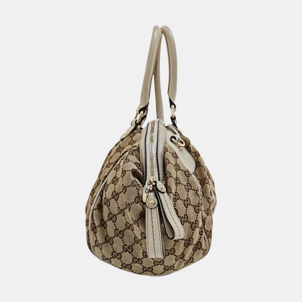 Sukey Monogram Coated Canvas Brown