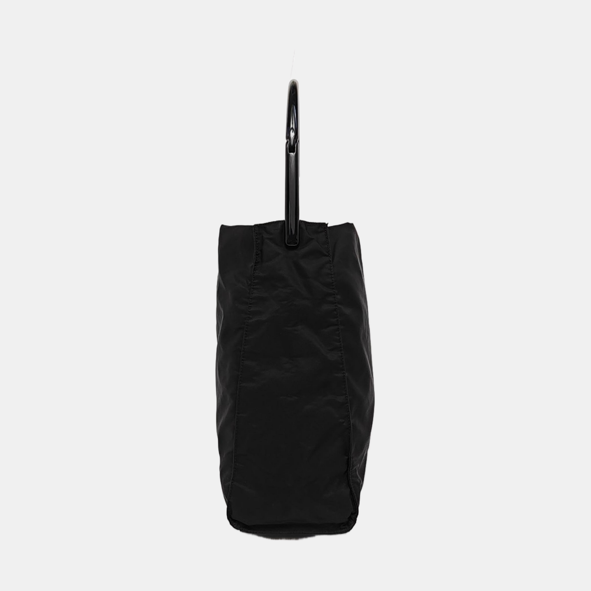 Nylon Top Handle Bag Black