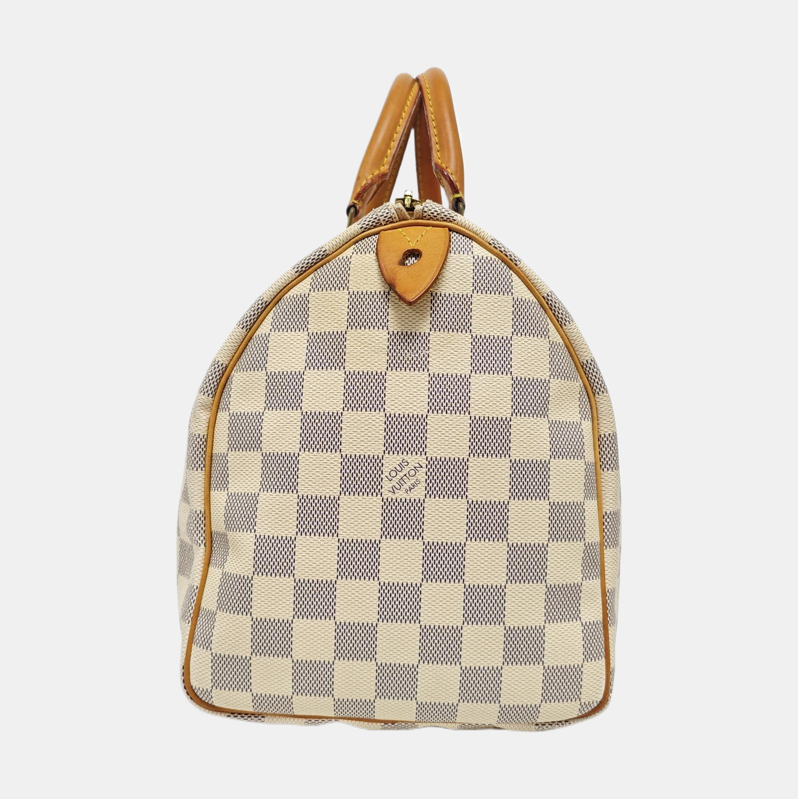 SPEEDY 30 Damier Azur Coated Canvas White