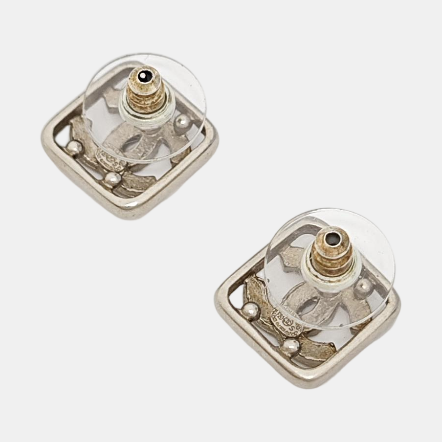 Metal Silver Stud Earrings
