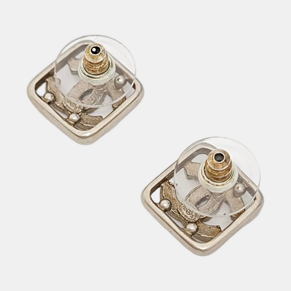 Metal Silver Stud Earrings