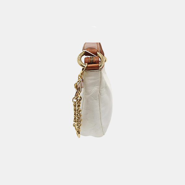 Calfskin Top Handle Bag White