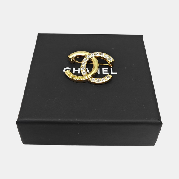 Metal Gold Brooch