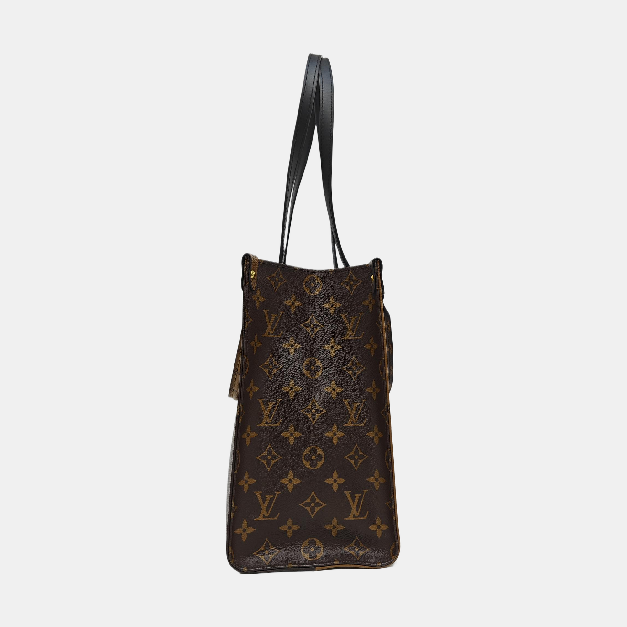 ONTHEGO MM Monogram Coated Canvas Brown