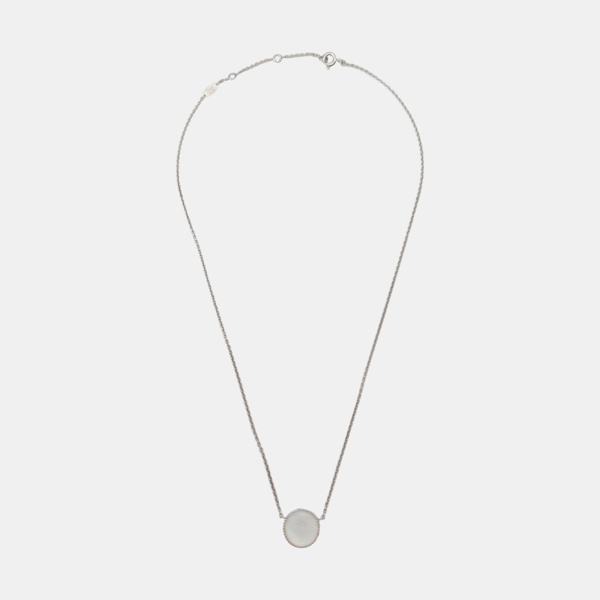 Rose Des Vents 18k White Gold Silver Necklace
