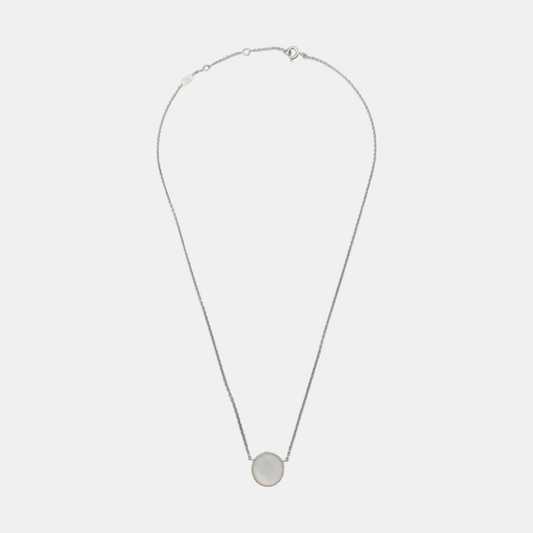 Rose Des Vents 18k White Gold Silver Necklace
