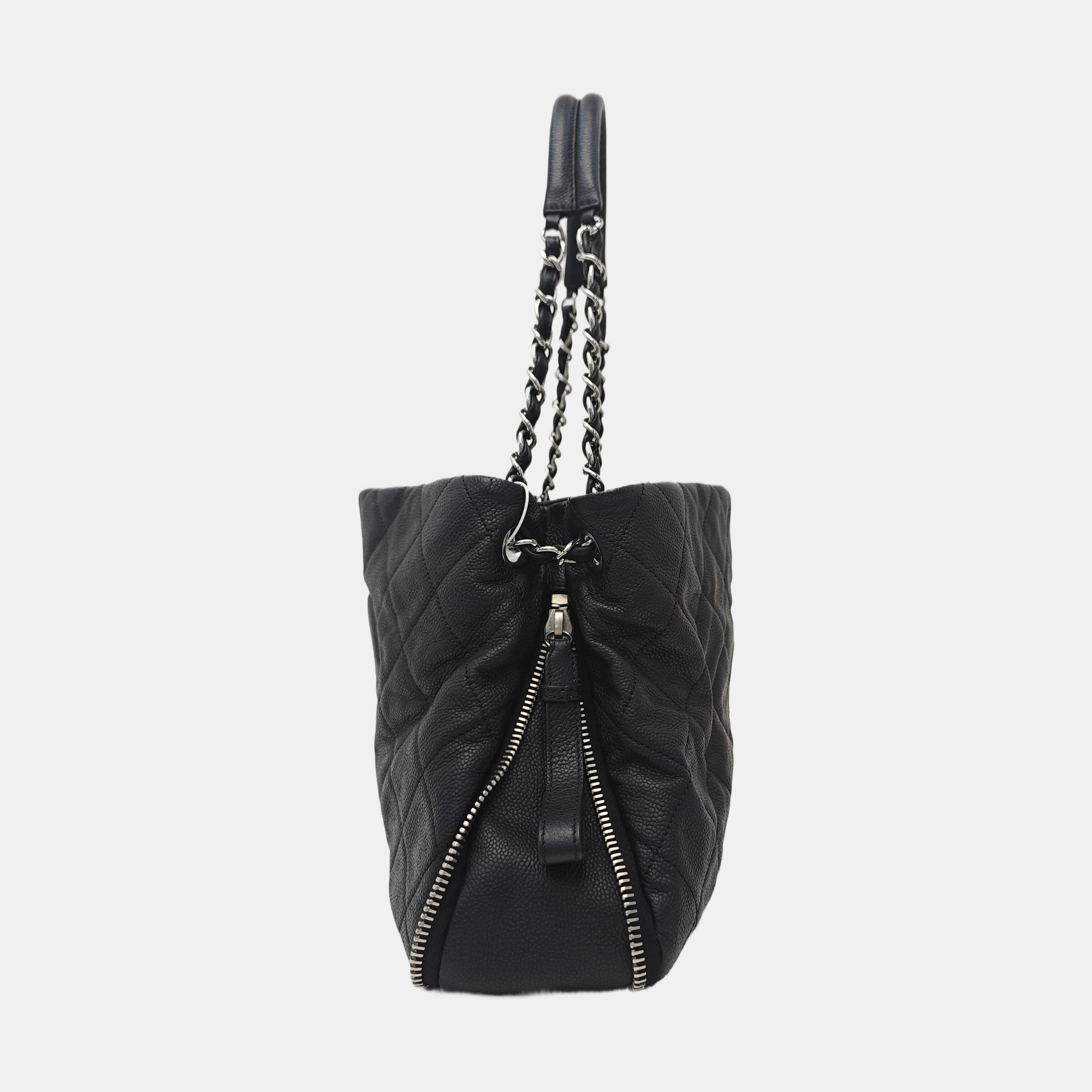 CC TIMELESS SOFT Quilted Grained Calfskin Black