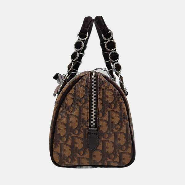 Oblique Coated Canvas Brown