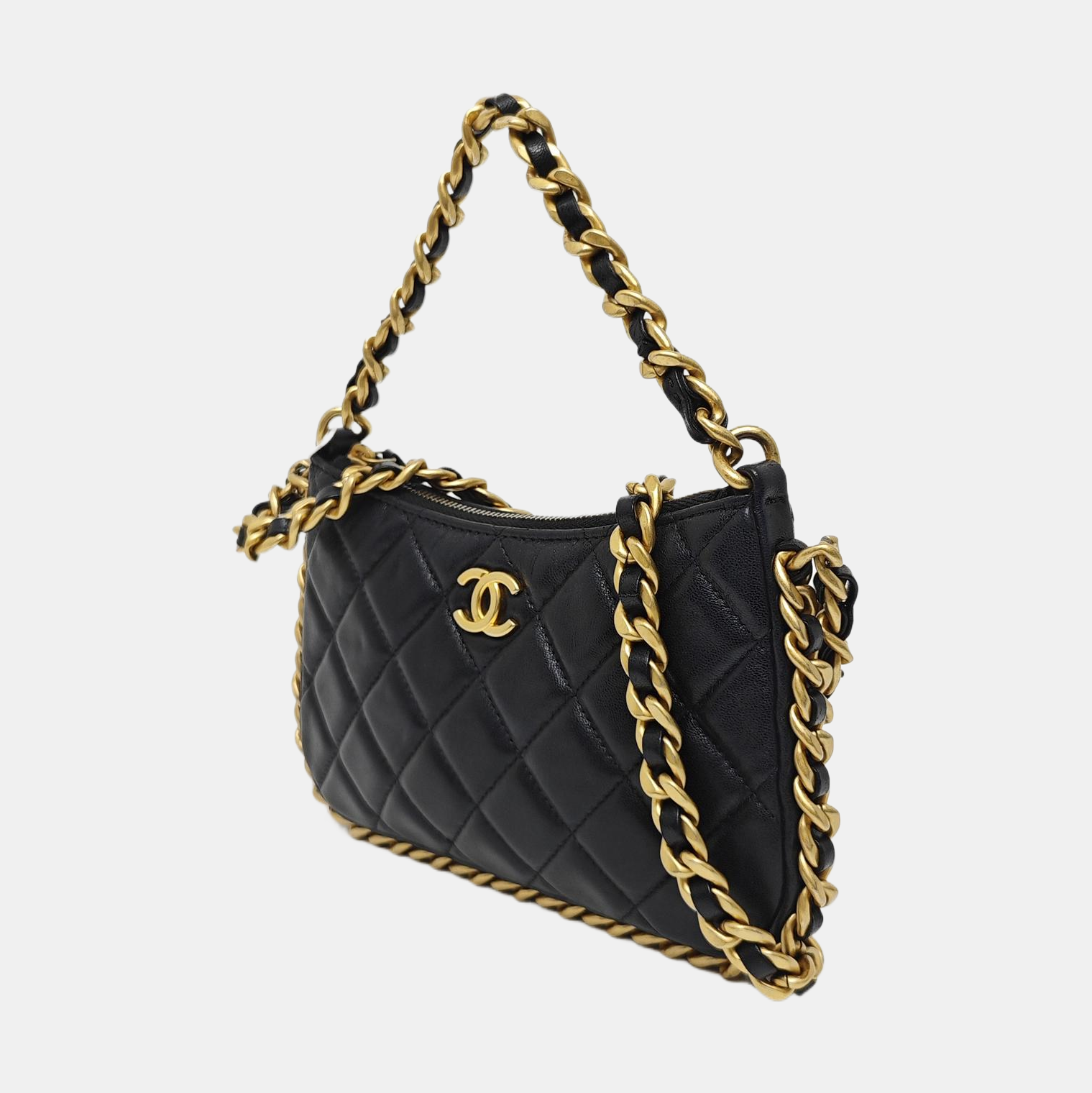 HOBO Small Quilted Lambskin Black
