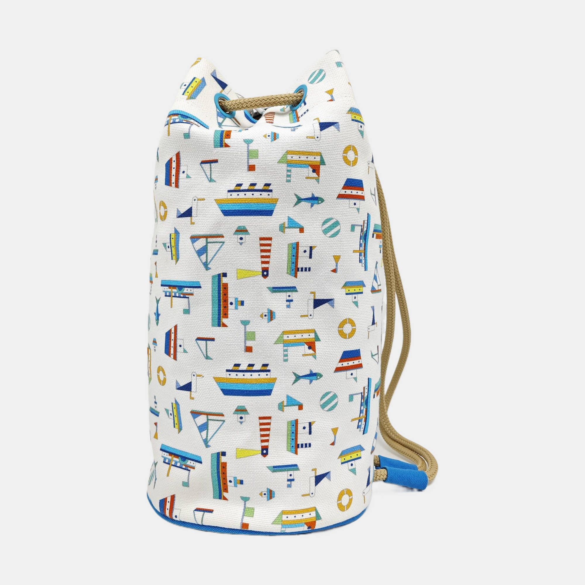 Canvas Bucket Bag White