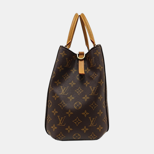 MONTAIGNE GM Monogram Coated Canvas Brown
