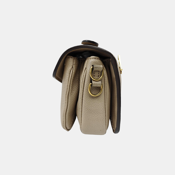 MÉTIS EAST WEST Monogram Calfskin Gray