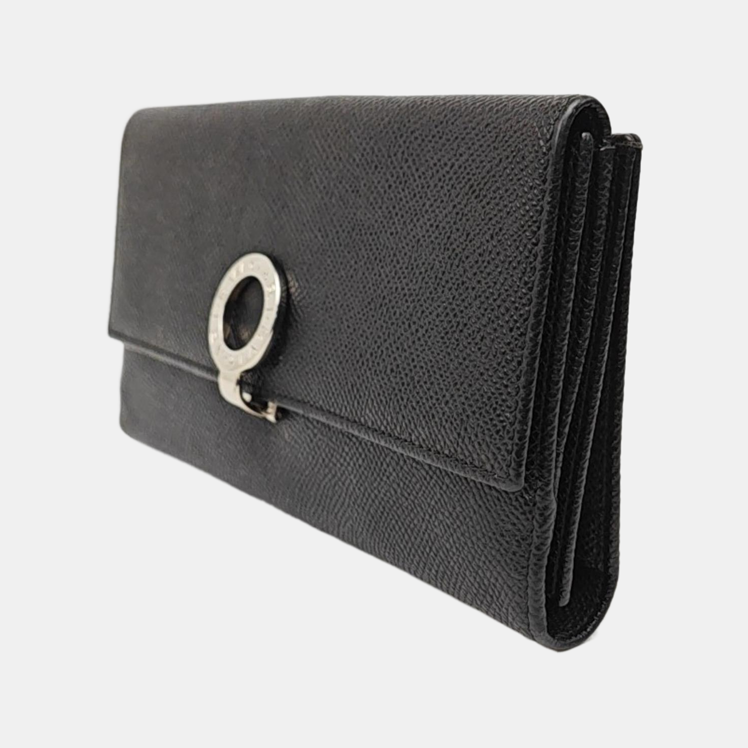 BVLGARI Calfskin Black Wallet