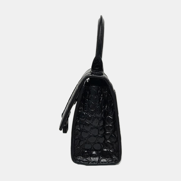 Hourglass Mini Calfskin Black