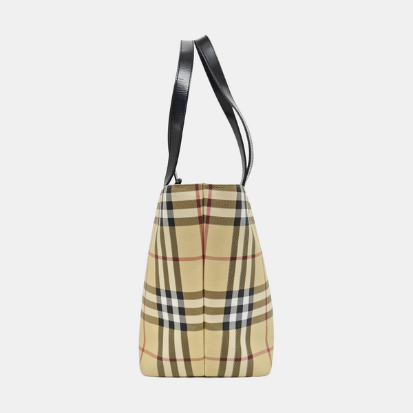 Coated Canvas Top Handle Bag Multicolor