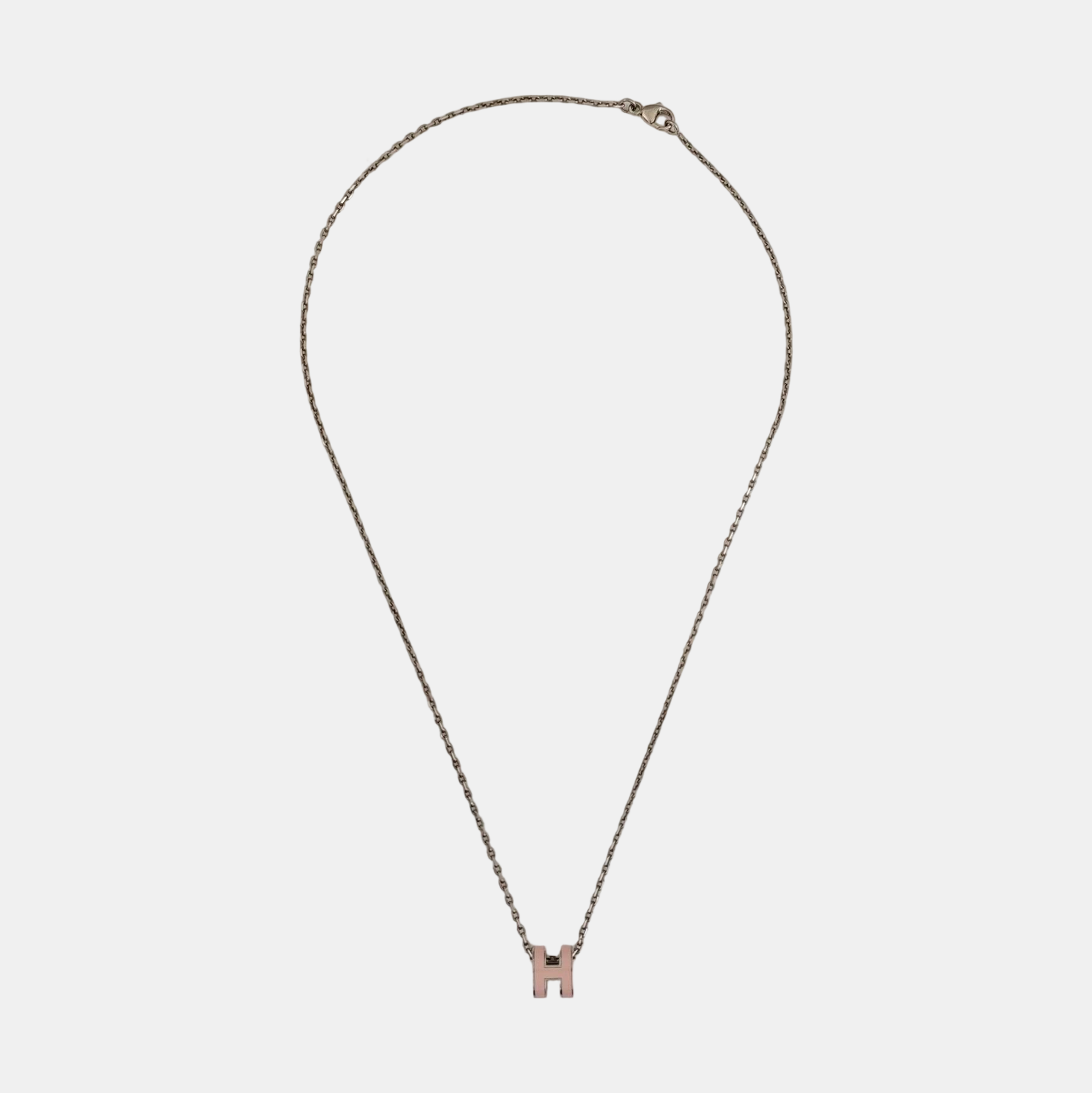 Pop H Metal Silver Necklace