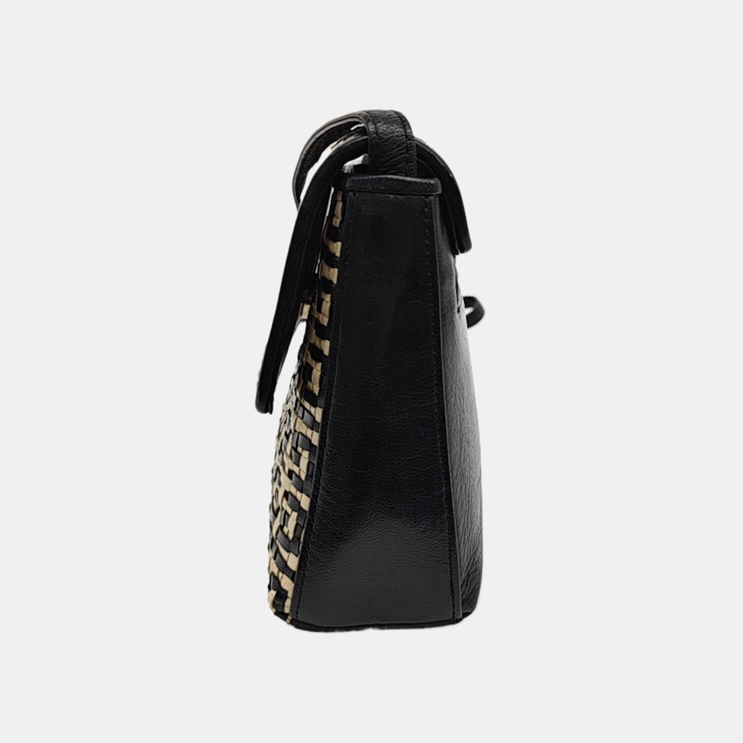 Calfskin Shoulder Bag Black