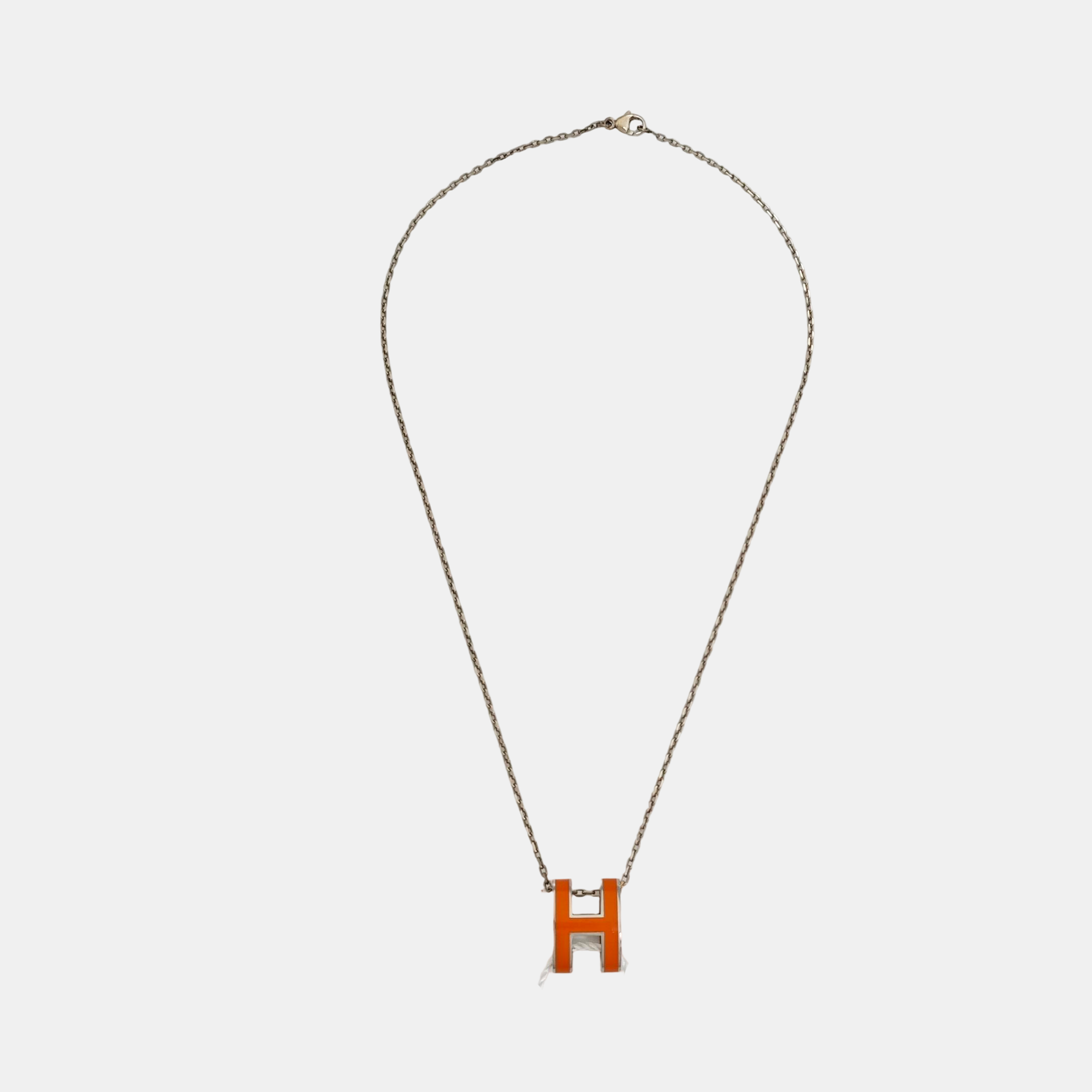 Pop H Metal Silver Necklace