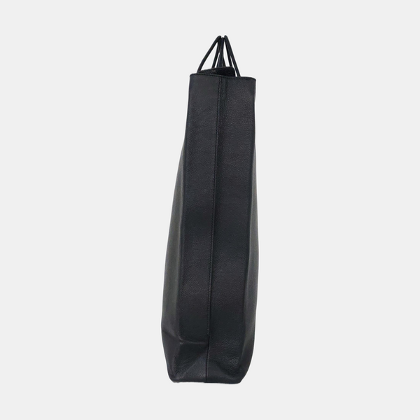 Shopping Bag Calfskin Black